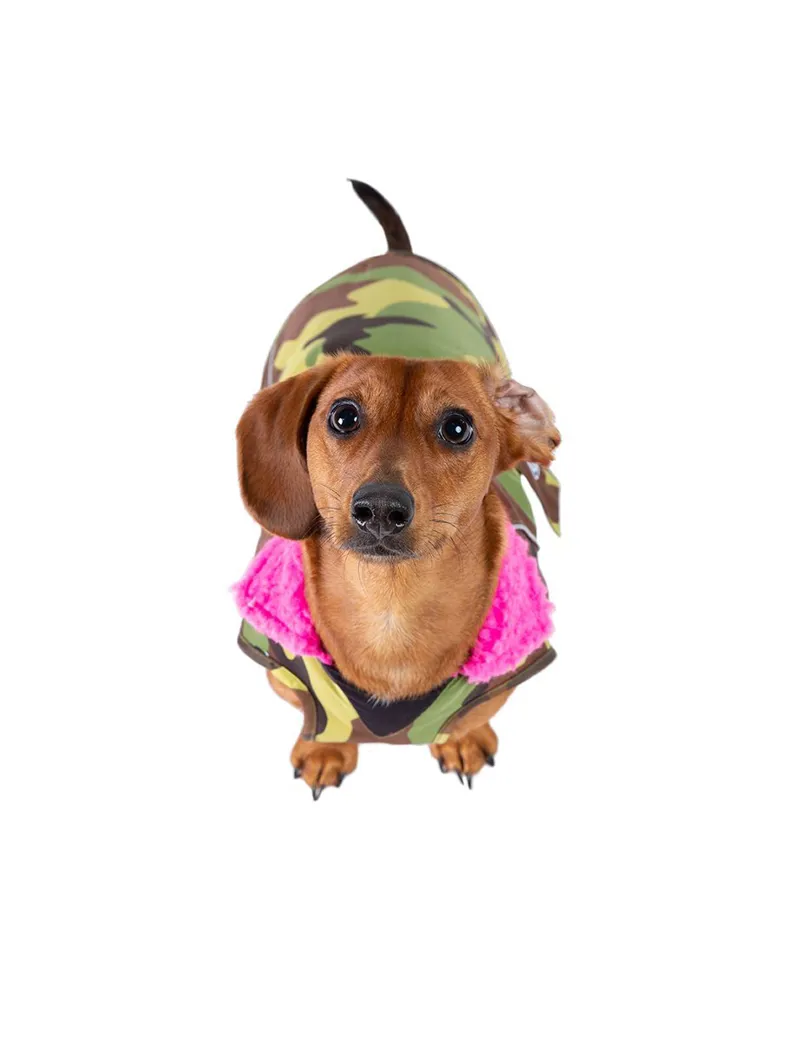 Dryrobe Dog Coat Camo/Pink-4